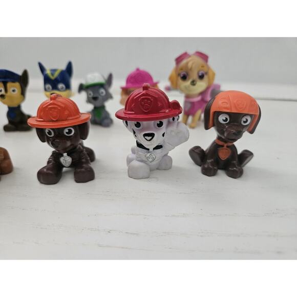 Paw Patrol Action Pack Pups Figures Lot of 13 Marshall Skye Rocky Rubble Zuma - Picture 3 of 10